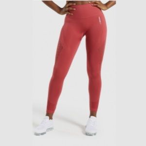 Gymshark energy seamless leggings sea red